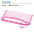 thumbnail image 3 of Malla Cremallera Bolsas, A6 Nylon Cremallera Bolsa Lápices Estuche Almacenamiento Bolsillos para Viajes Oficina Accesorio, Rosa Paquete de 6, 3 of 5