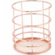 thumbnail image 1 of Cesta de almacenamiento de hierro dorado rosa (cilíndrica en forma de S), 1 of 5