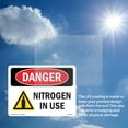 thumbnail image 6 of Nitrogen In Use OSHA Danger Rigid Plastic Sign 14 Inch x 10 Inch - 10 Pack, 6 of 8