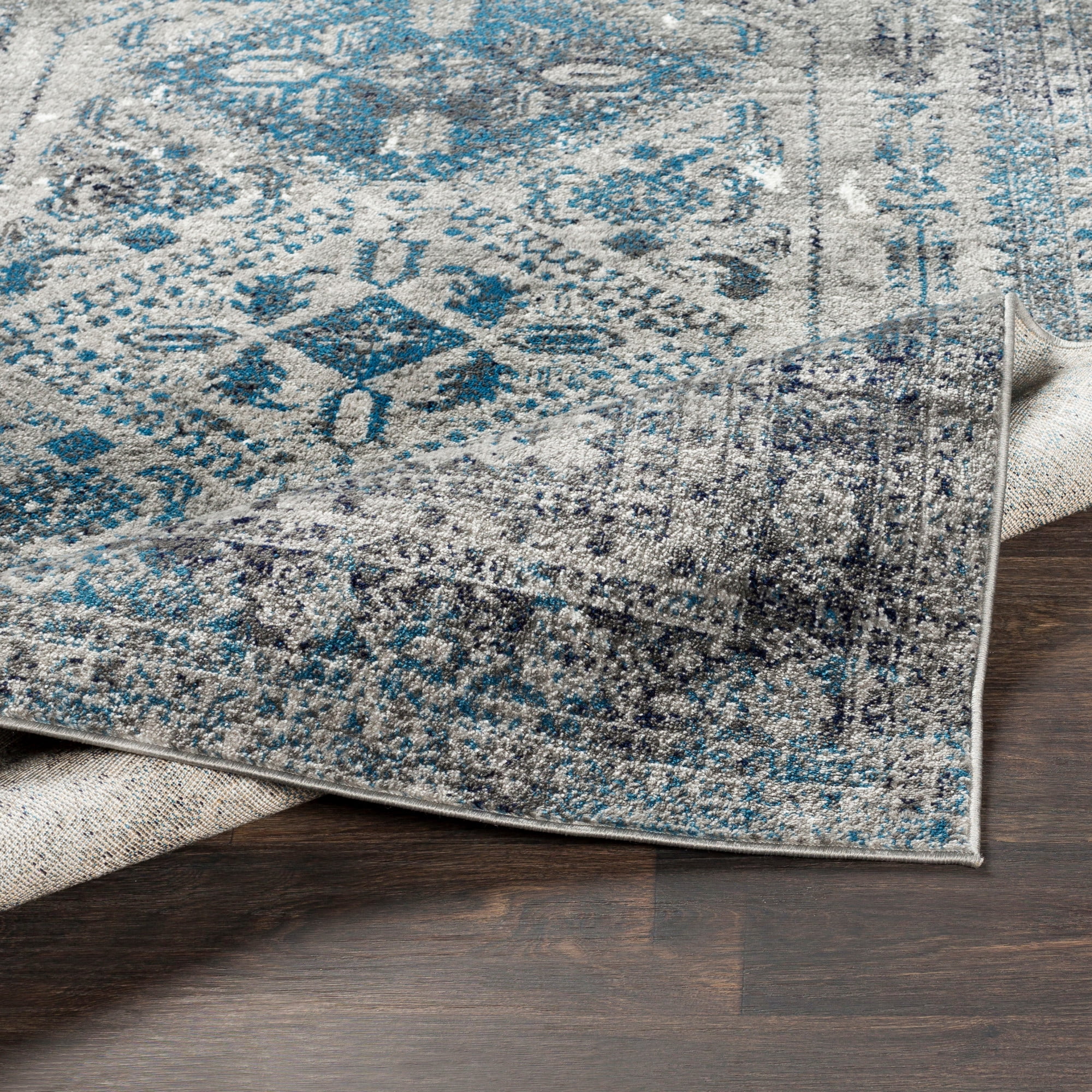 Artistic Weavers  Blue/Gray 2'6" x 10' Traditional Runner Area Rug