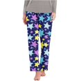 thumbnail image 2 of Domuza Women's Pajamas Pants Casual Soft Comfy Straight Leg Elastic Waist Pjs Trousers Funny Printed Relaxed Fit Lounge Sleepwear Sky Blue S, 2 of 5