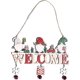 thumbnail image 1 of Letrero de puerta colgante de Navidad, letreros de corona de bienvenida con timbre, decoraciones colgantes de árbol de Navidad para puerta de entrada de vacaciones, decoración de i, 1 of 5