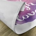 thumbnail image 5 of Ambesonne Live Laugh Love Place Mats Set of 4, Wise Life Art, Standard Size, Purple White Pink, 5 of 6