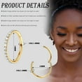 thumbnail image 3 of Briana Williams 3PCS 18G Nose Rings Cartilage Earrings Tragus Nose Rings Hoops Septum Clicker, 3 of 8