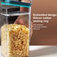 thumbnail image 2 of Clear Plastic Sealed Food Tank Moisture-proof Fresh-keeping Storage Box Snack Cereal Jar Container  Yellow  M, 2 of 10