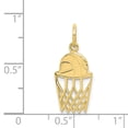 thumbnail image 3 of 10k Yellow Gold Basketball Charm Pendant, 3 of 3