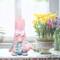 thumbnail image 5 of Easter Gnome Bunny, Handmade Swedish Tomte Plush Rabbits with Easter Egg and Carrot, Suitable for Easter Decoration Household Ornaments Spring Decor Gifts, 5 of 9