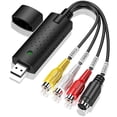 thumbnail image 1 of USB Audio Capture Adapter VHS VCR TV to DVD Converter Digital Video Grabber Recorder Device for Windows PC, 1 of 8