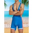 thumbnail image 3 of Men Singlet Lightweight Polyester Y-Back Tank Top Wrestling Gear For Fitness, 3 of 5
