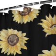 thumbnail image 3 of Waterproof Cute Sunflower Colorful Shower Curtain 72x72 Inch Boho Style Polyester Unique Shower Curtain for Bathroom Hotel Home Decor with 12 Plastic Hooks, 3 of 5