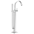 thumbnail image 1 of Grohe 23318000 Grandera Floor Mounted Tub Filler With Metal Lever Handle, Built-In Diverter And Hand Shower, 1 of 1