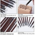 thumbnail image 4 of 11pcs Stone Carving Tool Chisels Tungsten Steel Stone Wood Carving Engraving Chisels/Knives Kits, 4 of 8