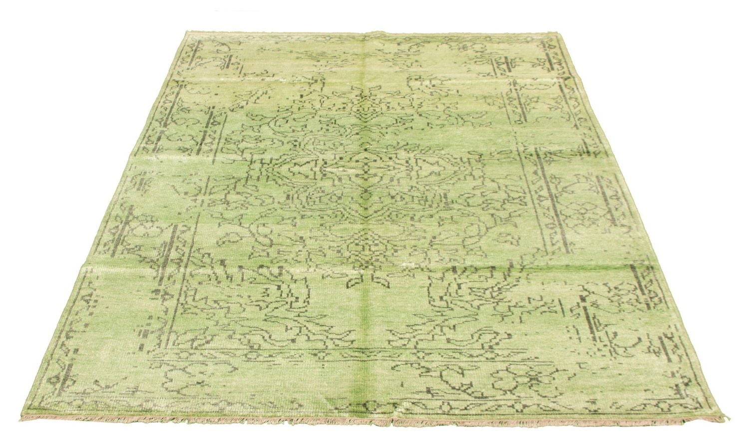 ECARPETGALLERY 7'4" x 10'0"  Overdyed Color Transition Hand-knotted Area Rug for Living Room, Dining Room and Bedroom in Grn