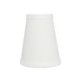 thumbnail image 2 of Aspen Creative 32080-2 Small Hardback Empire Shape Chandelier Clip-On Lamp Shade Set (2 Pack), Transitional Design in Off White, 4" bottom width (2.5" x 4" x 5"), 2 of 7