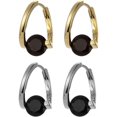 thumbnail image 1 of 2 pares de pendientes linfáticos pendientes linfáticos pendientes de drenaje linfático pendientes de aro de circonita brillante para mujeres y niñas, 1 of 5