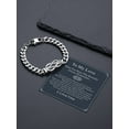 thumbnail image 4 of Bandmax 8.26'' Cuban Chain Bracelet for Men Women Stainless Steel Love Infinity Knot Bracelet Link Chain Gift with Specific Card for Your Love, 4 of 7