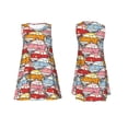 thumbnail image 7 of Yiaed Cute Cars Print Women's Sleeveless Dress, Loose Fit Summer Dress, Casual Sleeveless Dress for Women, 7 of 7