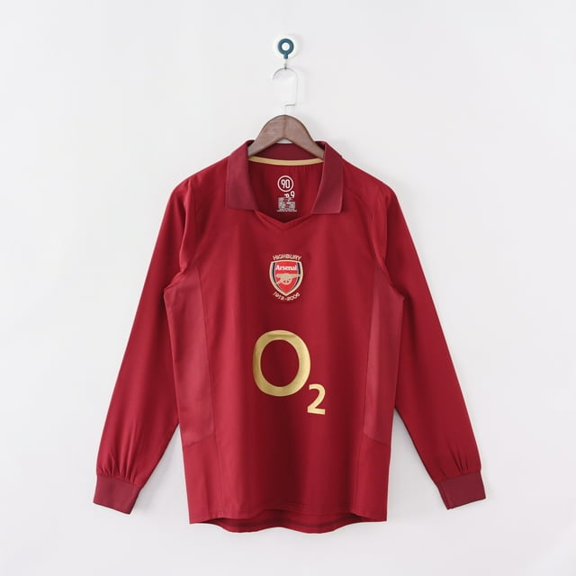 2005-06 Arsenal Home Long Sleeve. Football Classic Jersey