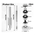 thumbnail image 4 of 43 Piece Snap Kit, Metal Garment Snaps with 3 Piece Snap Fixing Tools for , Jackets, Supplies, 4 of 5