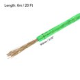 thumbnail image 2 of Uxcell 3/16 Green Vinyl Coated Wire Rope 20ft Galvanized Steel with 2PCS M6 Loop Sleeves, 2 of 7