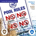 thumbnail image 5 of Pool Rules Sign, No Diving Pool Sign, 10x14 Aluminum, 5 of 8