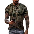 thumbnail image 1 of Nouvelle Montre Mécanique Créative Été T-Shirts Graphiques Hommes Mode Décontractée Personnalité Imprimé 3D Col Rond Manches Courtes, 1 of 5