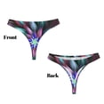 thumbnail image 3 of Fotbe Colored Abstract Tanga Sin Costuras para Mujer con Estampado – Panties Invisibles, Transpirables y Cómodos para Uso Diario-3X-Large, 3 of 6