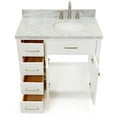 thumbnail image 6 of Ariel H037srcwovo Bristol 37" Free Standing Single Oval Basin Vanity Set - Grey, 6 of 7