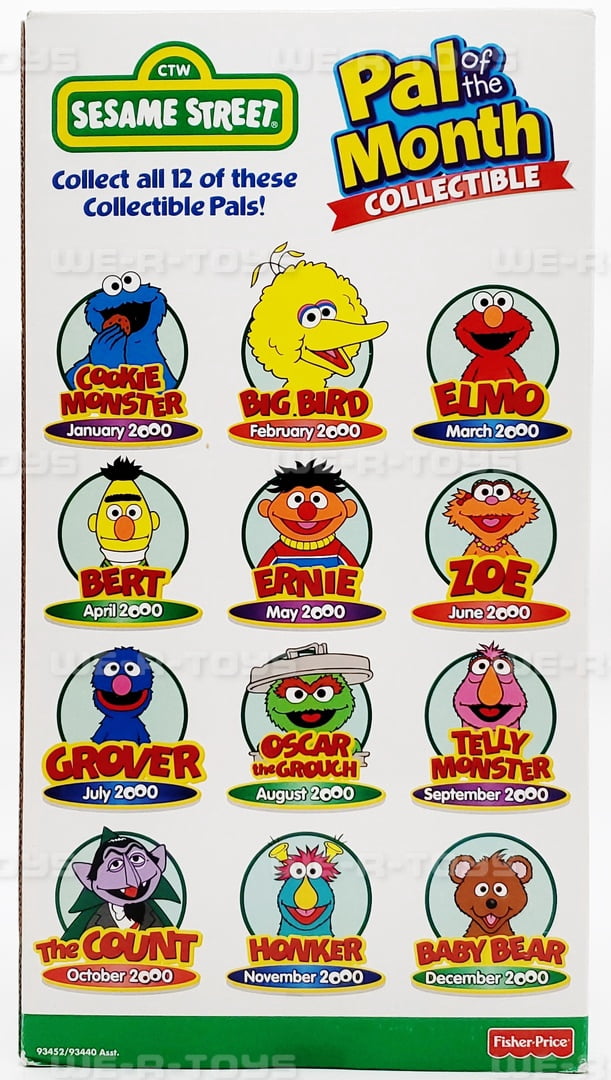 Sesame Street Pal of The Month Collectible March 2000 Elmo Plush