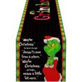 thumbnail image 2 of THE 2024 Grinch 13x72 Inch Mode Waterclor Plaid Christmas Trees Merry Xmas Table Runner, Seasonal Winter Holiday Kitchen Dining Table Christmas Decoration For Indoor Home Party, 2 of 7