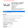 thumbnail image 2 of Rear Brake Shoe Set - Compatible with 2009 - 2010 GMC Sierra 3500 HD, 2 of 2