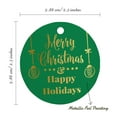 thumbnail image 6 of Inkdotpot Real Gold Foil Merry Christmas & Happy Holiday Tags Favor Hang Paper Tags 100 Pieces, 6 of 6