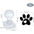 thumbnail image 4 of Paw Print Soap Stamp Animal Cat Dog Footprint Acrylic Stamp Soap Embossing Stamp Soap Chapter Imprint Stamp for Handmade Soap Cookie Clay Pottery Biscuits Making, 4 of 9