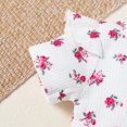 thumbnail image 7 of Dooleck Baby Waffle Outfit Floral Clothes Ruffle Bodysuit Onesies Shorts Pants Set, 7 of 7
