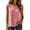 Pink-TOPS, variant on Inverlee Linen Sleeveless Crewneck Double Pocket Tank Tops for Women Casual Solid Color Loose Fit Blouses Daily Vacation Lightweight Breathable Tees Blue L