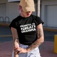 thumbnail image 2 of Promoted to Great Grandma - Baby Shower Party, New Grandmother, Military Green T-Shirt, XL, 2 of 5