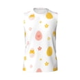 thumbnail image 6 of Lsque Funny Chicken Print Men's Cotton Blend Sleeveless Muscle Shirts (S-3XL)- Moisture Wicking, Odor Protection, UPF 30+,XX-Large, 6 of 8