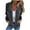 Black, variant on Fashion Jacket for Women Fall Zip Up Long Sleeve Denim Patchwork Jacket Lightweight Coat Outwear