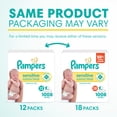 thumbnail image 2 of Pampers Sensitive Baby Wipes Unscented, 18-Pack, 1008 Total Count (Select for More Options), 2 of 15