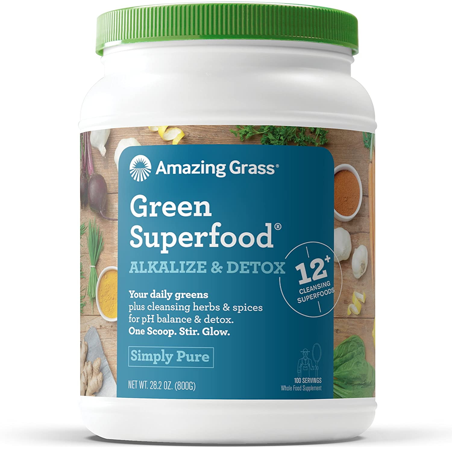 Amazing Grass Green Superfood Alkalize &amp; Detox Organic