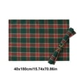 thumbnail image 3 of LanSuare Christmas Dinner Paper Placemats, 116x71Inch Buffalo Plaid Disposable Paper Placemats Green and Red Table Mats for Xmas Dinner , Kitchen Party Supplies, 3 of 6