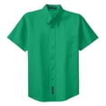 thumbnail image 5 of Mens Short Sleeve Easy Care Cotton/Polyester Shirt Court Green 2X-Large, 5 of 6