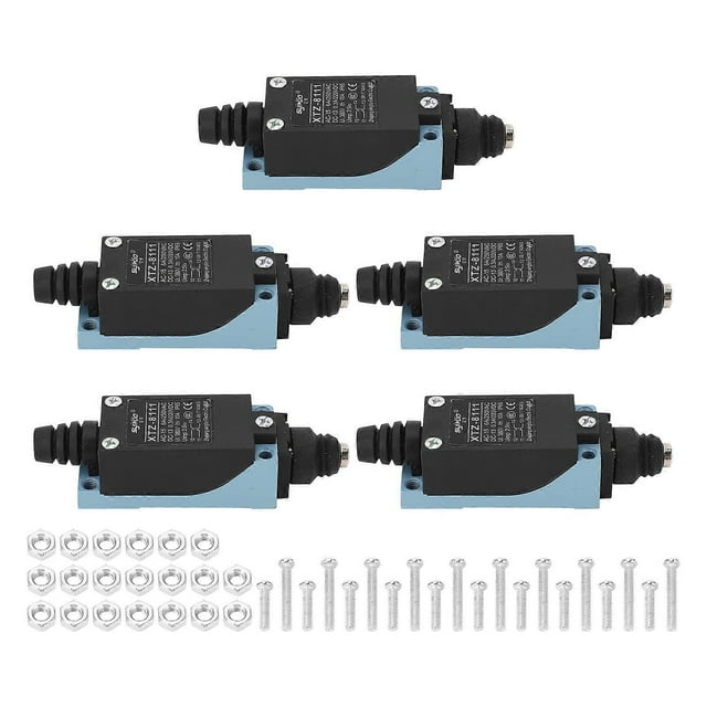 5Pcs Plunger Type Momentary Limit Switch for CNC Milling Machine 3D Printer Plasma Cutting Machine 250V 220V