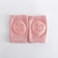 thumbnail image 1 of Rodilleras antideslizantes para bebés Dispensador de algodón Protector de rodillas para gatear Calentador de piernas elástico (1 par, rosa), 1 of 2