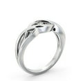 thumbnail image 2 of Ethan Jewel 14K White Gold Plated Anniversary Rings - 0.9 Round Cut Moissanite Rings for Women's - Split Shank Engagement Wedding Rings for Women's Gifts - Unique Wedding Proposal Ring For Herfriend, 2 of 4
