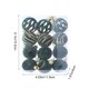 thumbnail image 3 of HWRETIE Christmas Baubles for Tree Decor,Christmas Decorations 12 Piece Flocked Christmas Balls Christmas Decoration Setmultiple Styles of Christmas Tree Decorations, 3 of 6