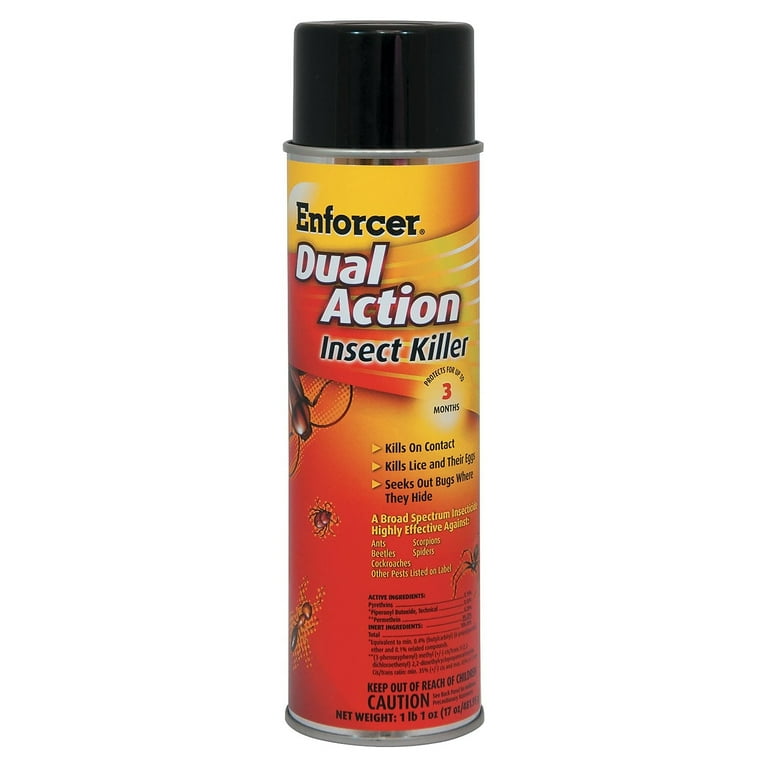 Dual Action Insect Killer, For Flying/Crawling Insects, 17 oz Aerosol Spray, 12/Carton Dual Action Insect Killer, For Flying/Crawling Insects, 17 oz Aerosol Spray, 12/Carton