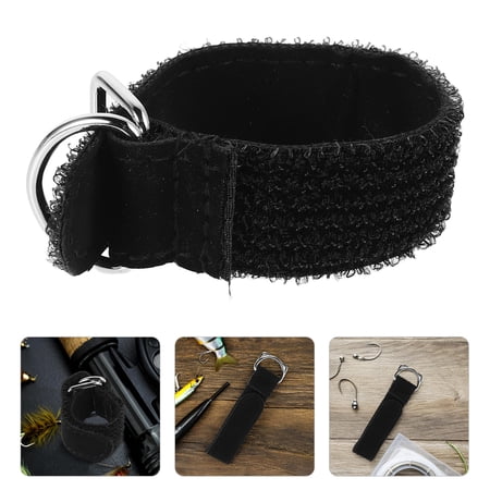 Milisten Black Fishing Rod Strap with Adjustable Length and High Strength Material for Secure Rod Binding