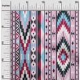thumbnail image 2 of oneOone Velvet Baby Blue Fabric Tribal Craft Projects Decor Fabric Printed By The Yard 58 Inch Wide, 2 of 5