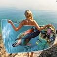 thumbnail image 7 of AuroraX Microfiber Beach Towels Anti-Microbial Bath Towels Sea Turtle Printing Travel,Beach, 7 of 7